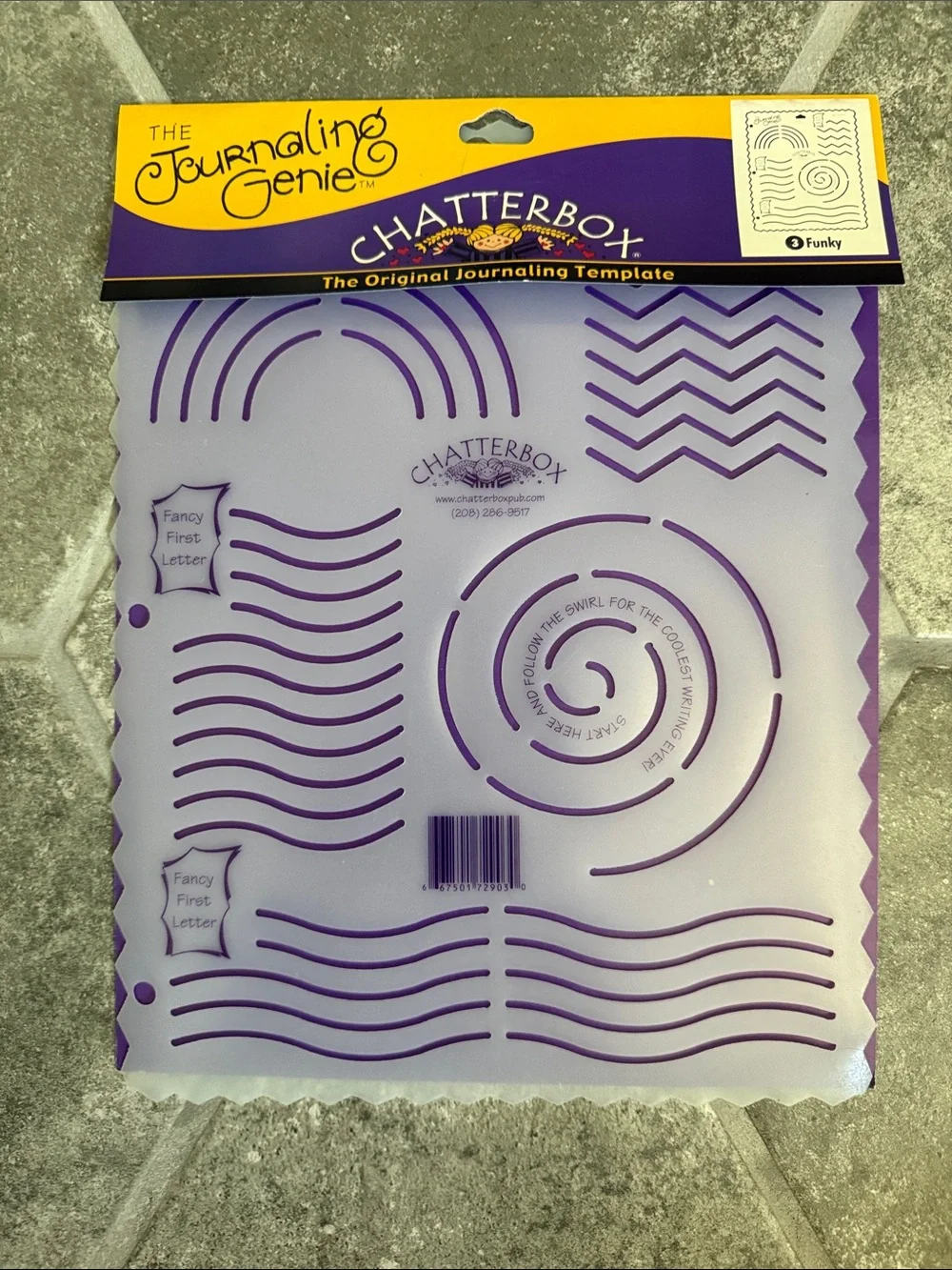 The Journaling Genie Chatterbox Stencil Set of 8 Writing Stencils Crafts Journal
